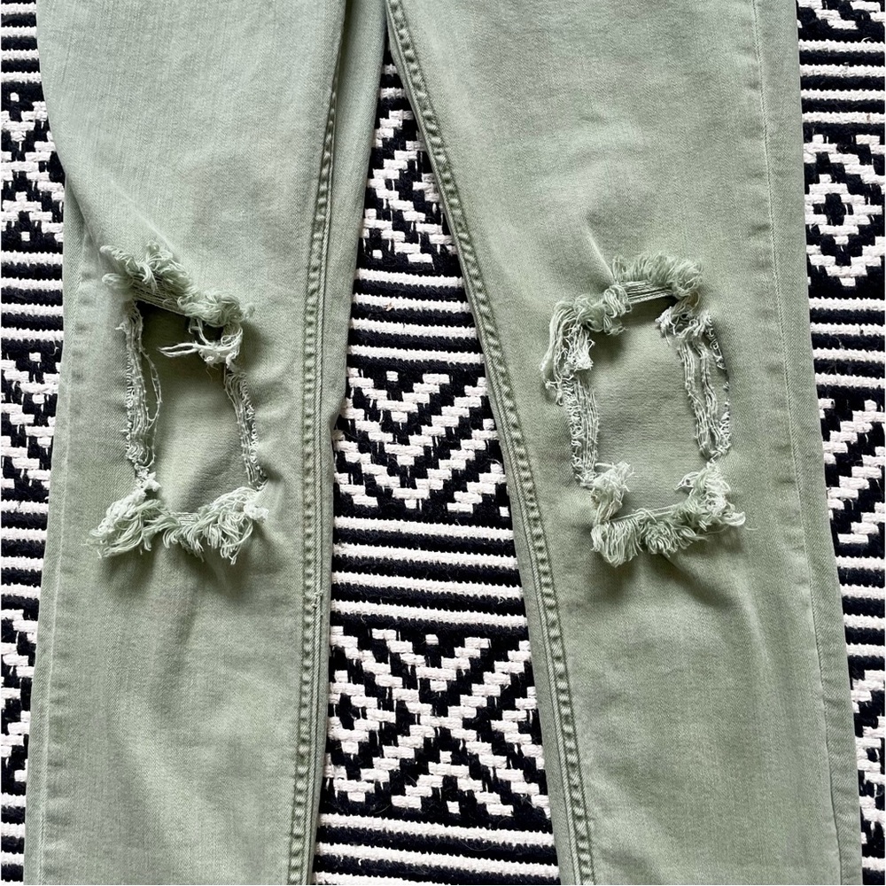 Free People High Rise Busted Knee Skinny Jeans - Picture 4 of 11